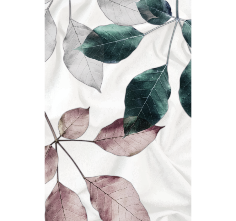 Foliage botanical theme living room roller blind - TenStickers