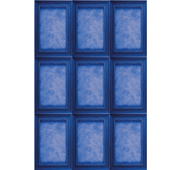 Elegant blue panels texture and pattern roller blind - TenStickers