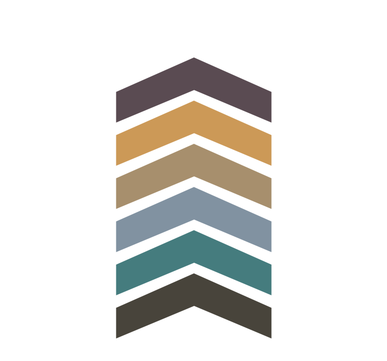 Chevron pattern layers modern roller blind - TenStickers