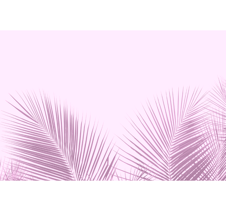 Palm leaf silhouette dining room roller blind - TenStickers