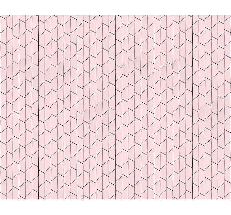 Texture and pattern roller blind pink geometric design - TenStickers