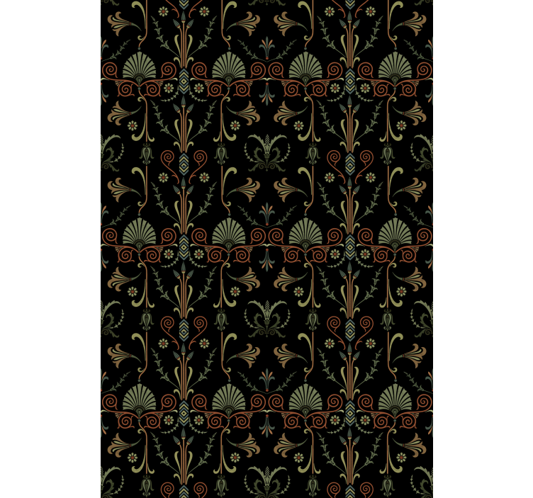 Graceful foliage motifs kitchen roller blind - TenStickers