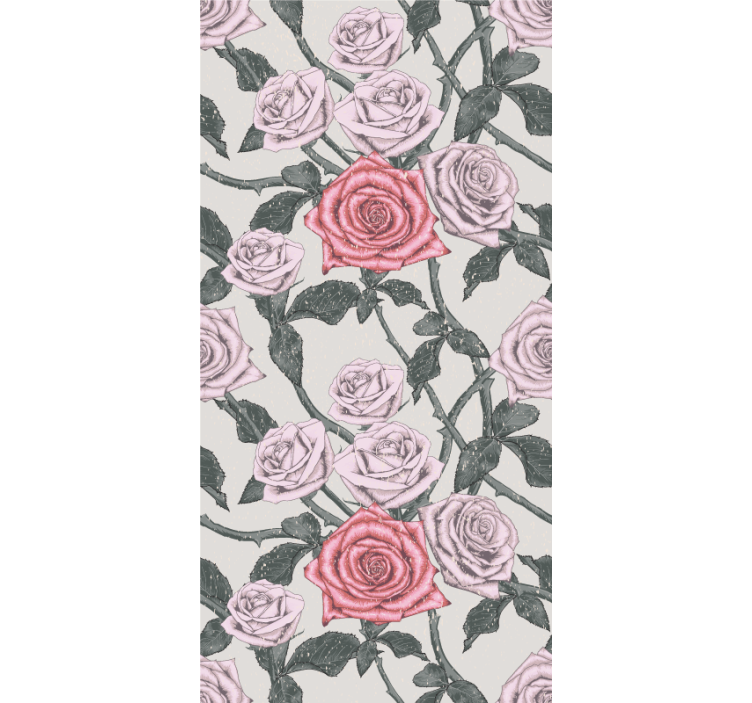 Provencal style rose tree Flower blind - TenStickers