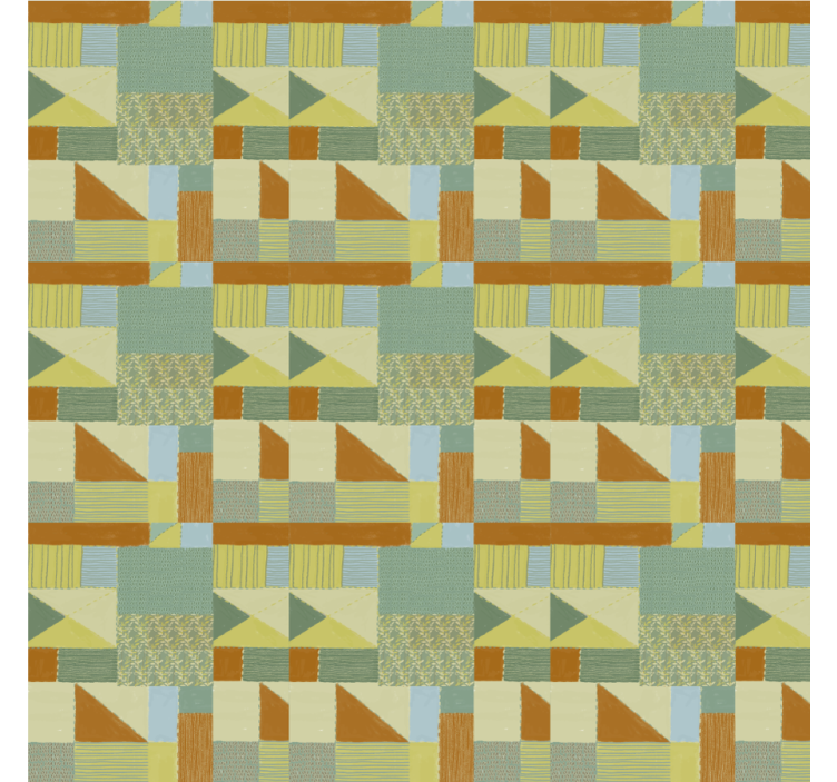 Geometric Shape Exploration modern roller blind - TenStickers