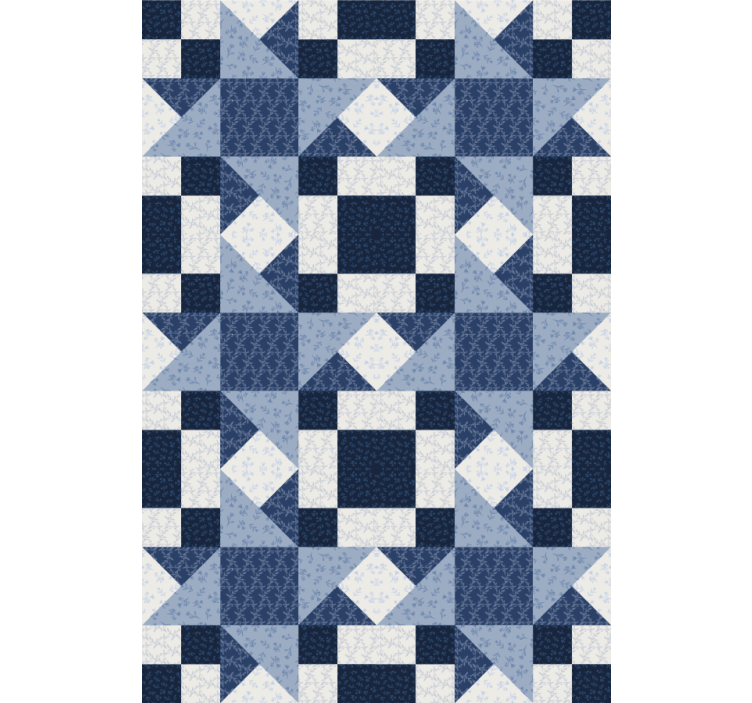 Texture and pattern roller blind patchwork geometric - TenStickers