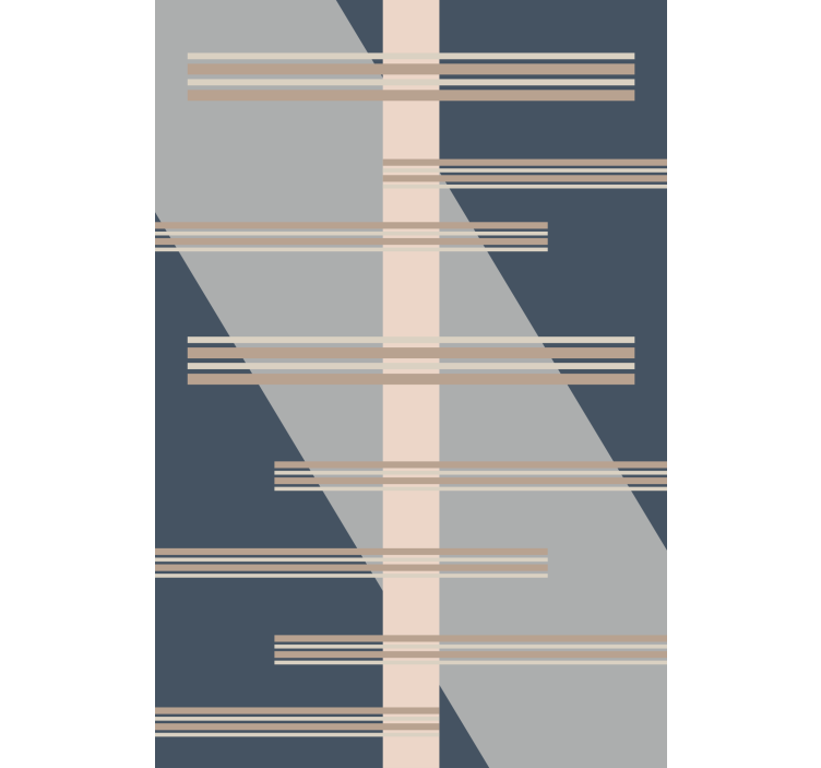 Grey abstract mid-century style Modern blind - TenStickers