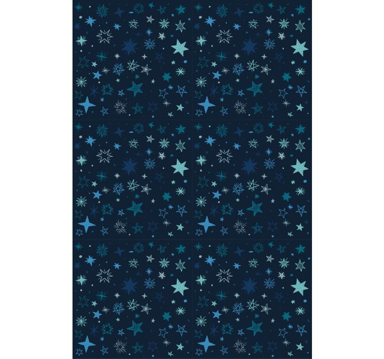 Celestial evening sky children room roller blind - TenStickers