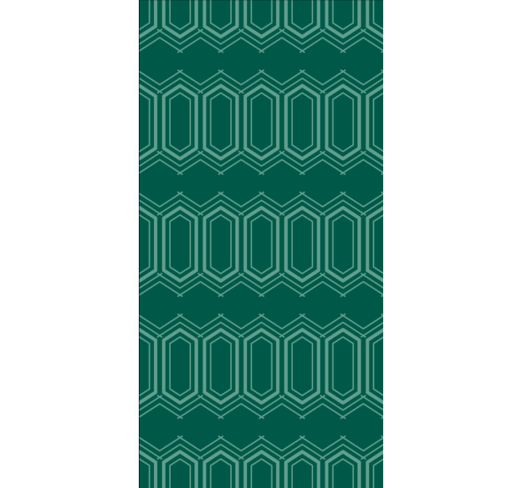 Green geometric pattern texture and pattern roller blind - TenStickers