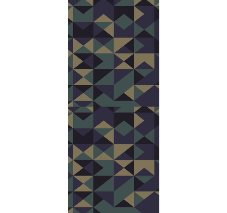 Geometric Pattern Blocks modern roller blind - TenStickers