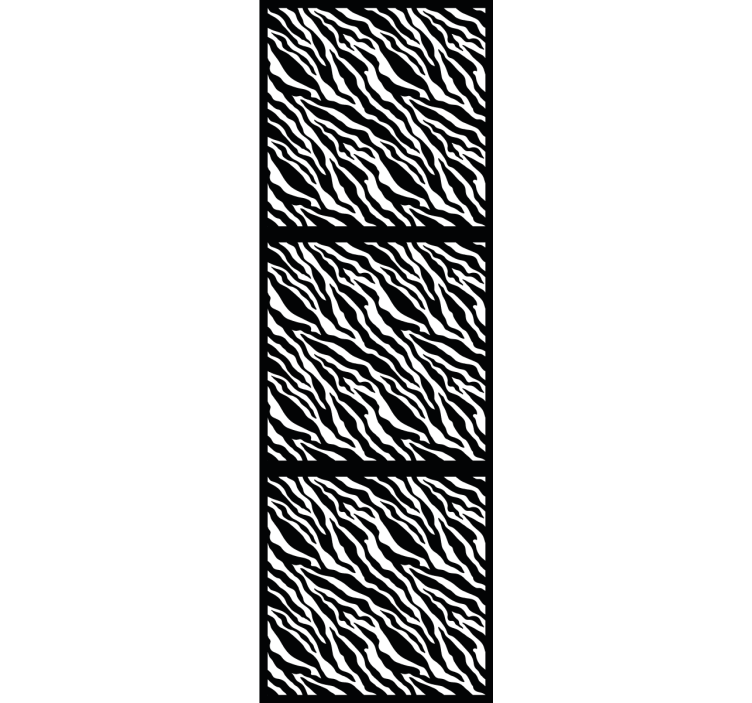 Stylized Zebra Pattern animal roller blind - TenStickers