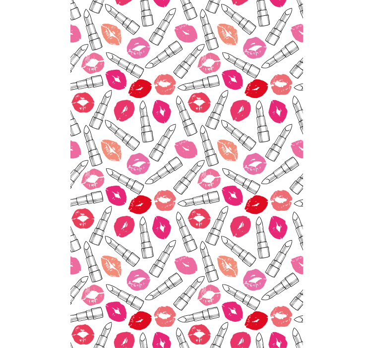 Kiss and Lipstick Patterns fun roller blind - TenStickers