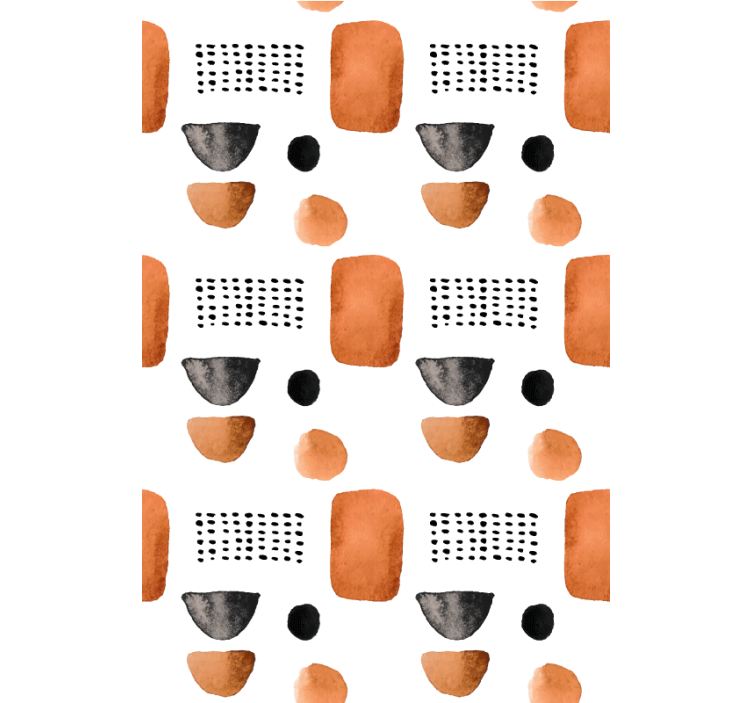 Minimalist geometric shapes office roller blind - TenStickers