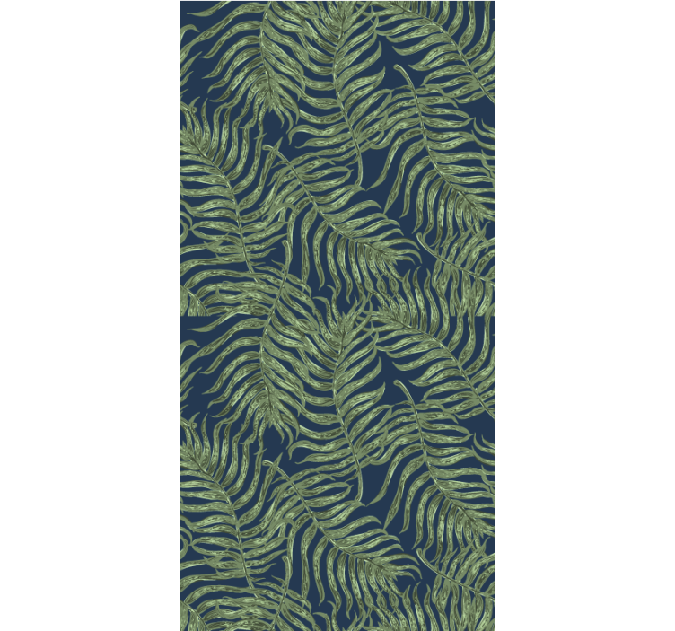 Lush Fern Pattern flowers and plants roller blind - TenStickers