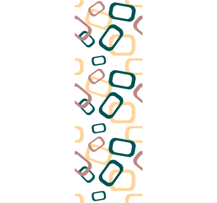 Abstract irregular forms Nordic blind - TenStickers