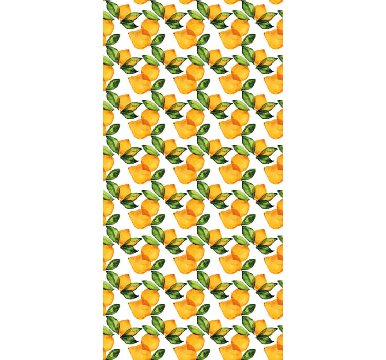 Lemon Mediterranean style fruit blind - TenStickers