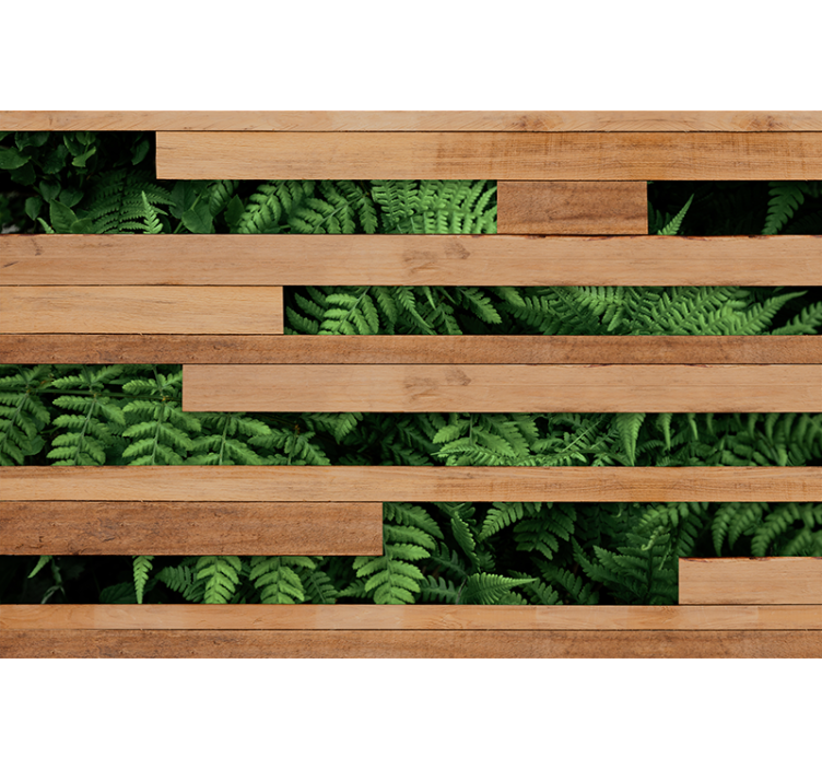 Lush Greenery Overlay tree roller blind - TenStickers