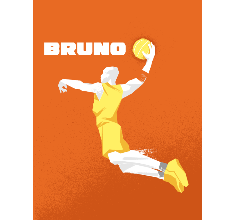 Basketball personalized name sports blind - TenStickers