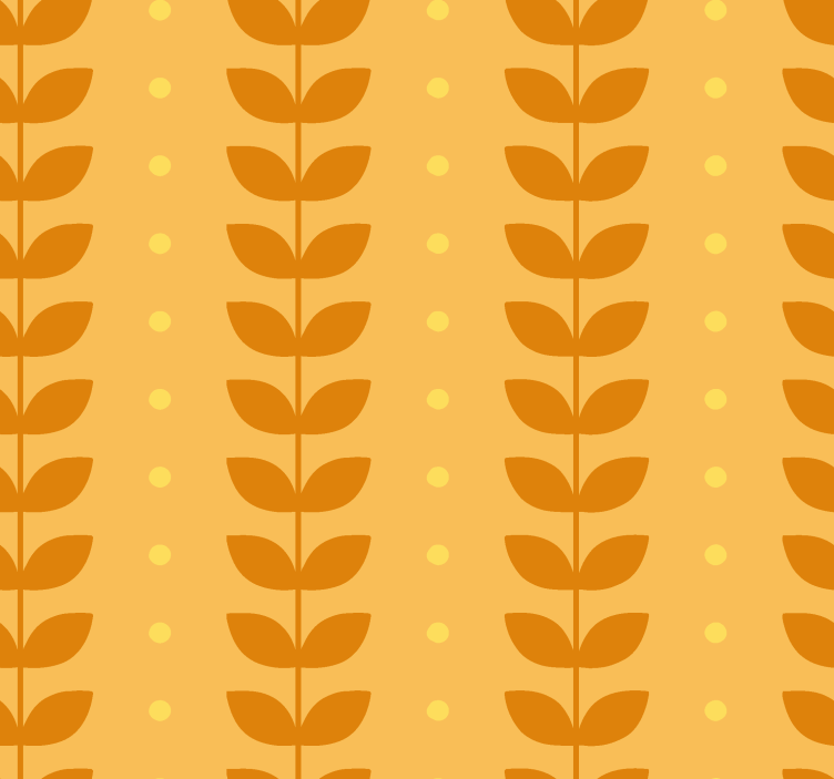 leafs pattern Orange blind - TenStickers