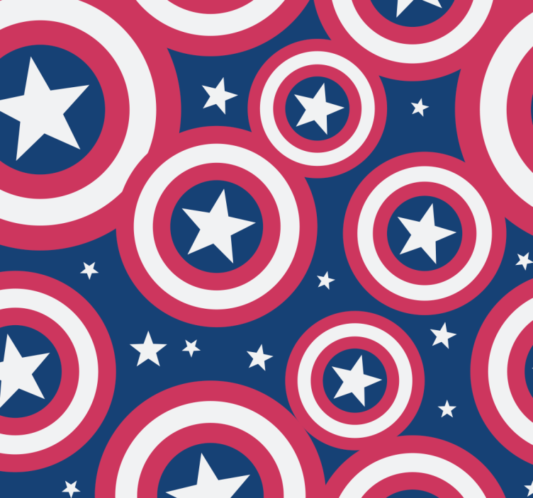 America rounded shield Superhero blind - TenStickers