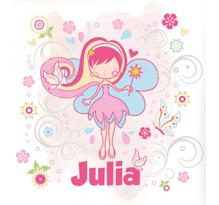 fairy with butterflies Custom printed window shade - TenStickers