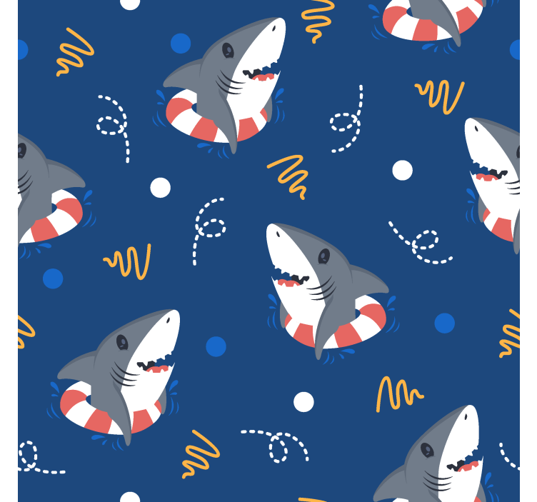 lifeguard shark pattern Fun blind - TenStickers