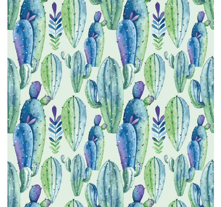 Botanic style Cactus blind - TenStickers
