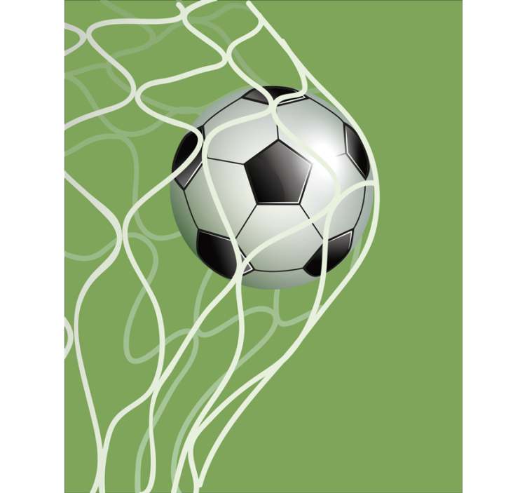 Moving ball in goal soccer roller blind - TenStickers