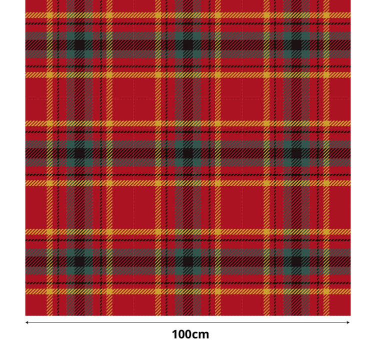 christmas red tartan texture Red blind - TenStickers