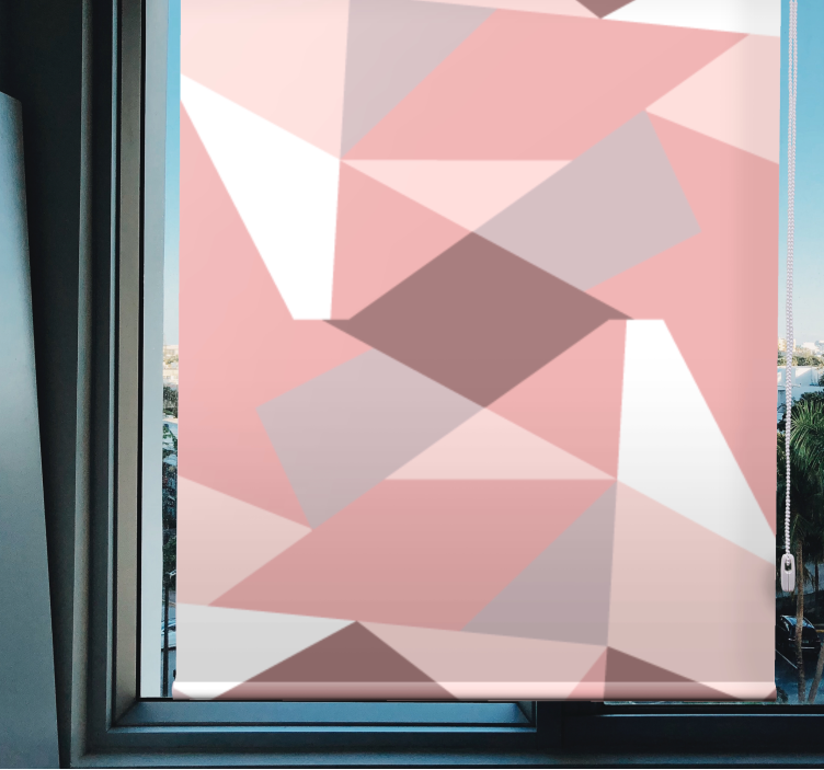 Abstract Geometric Shapes texture and pattern roller blind - TenStickers