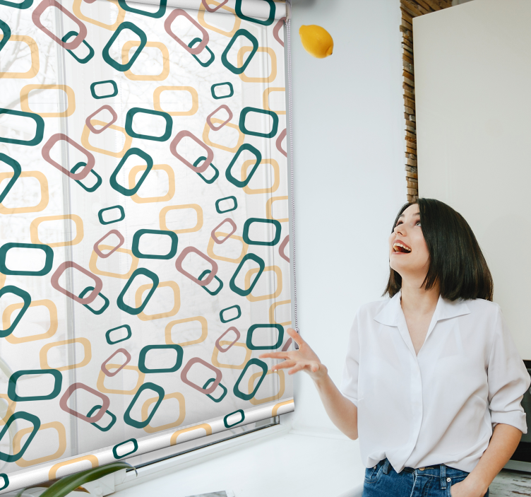 Abstract irregular forms Nordic blind - TenStickers