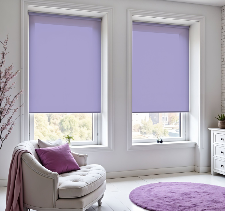 Aura Indigo living room roller blind - TenStickers