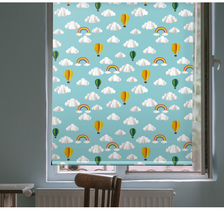 Balloon blue sky landscape Childrens blind - TenStickers