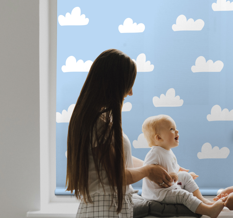 Blue sky Cloud roller blind - TenStickers