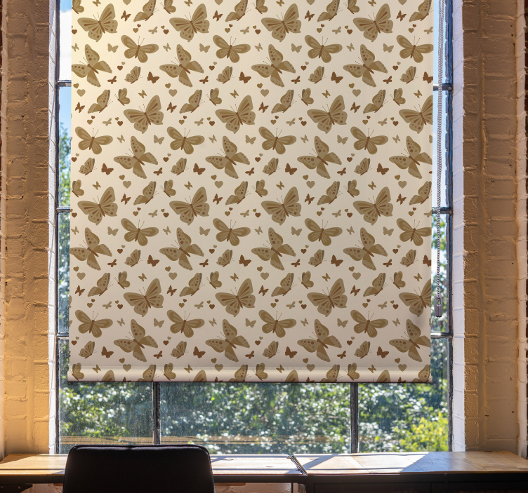 Butterfly Pattern Shade butterfly roller blind - TenStickers