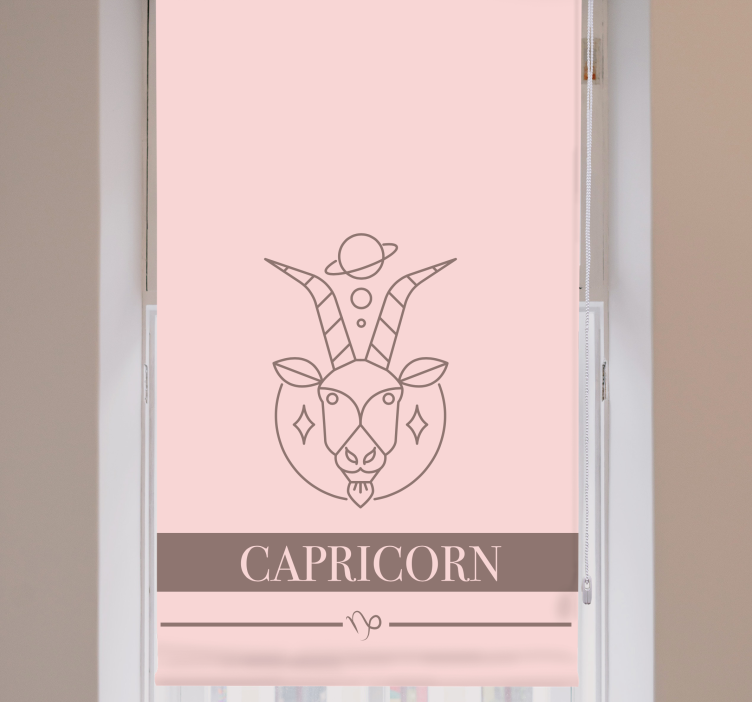 CAPRICORN ASTROLOGICAL SYMBOL customise roller blind - TenStickers