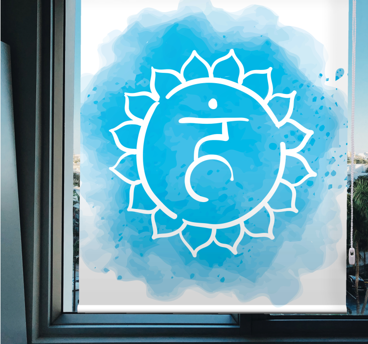Chakra Symbol Design zen roller blind - TenStickers