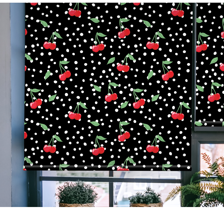 Cherry Blossom Theme fruit and vegetable roller blind - TenStickers