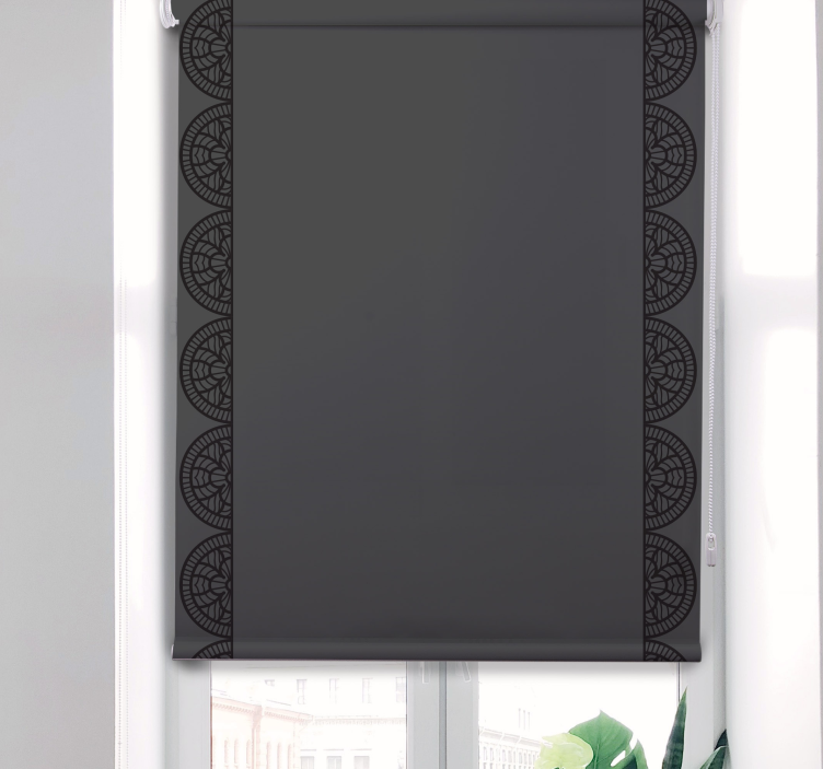 Circular Geometric Pattern texture and pattern roller blind - TenStickers