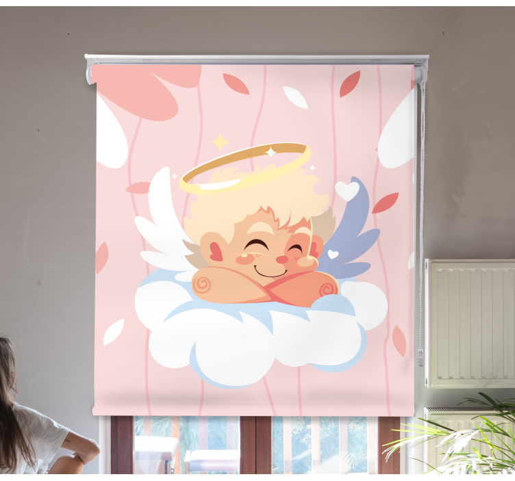 Cute Angelic Character fun roller blind - TenStickers
