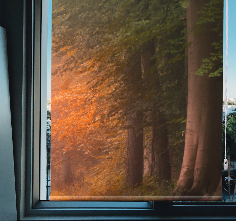 Deep fantastic forest Original roller blind - TenStickers