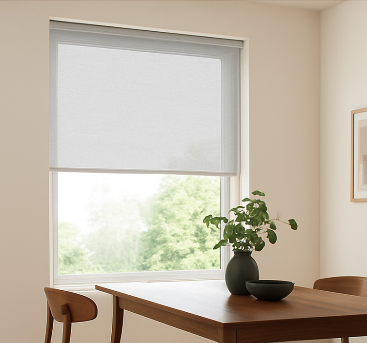 Elegant light pattern dining room roller blind - TenStickers