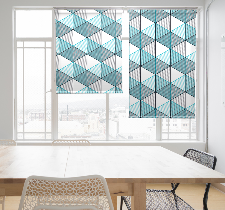 Geo Cube Illusion Textures and patterns blind - TenStickers