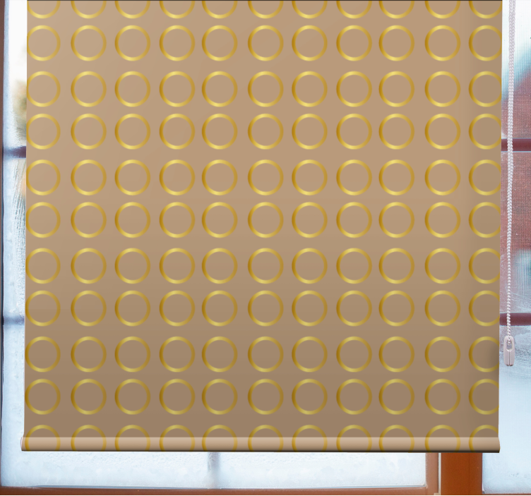Geometric Circle Theme texture and pattern roller blind - TenStickers