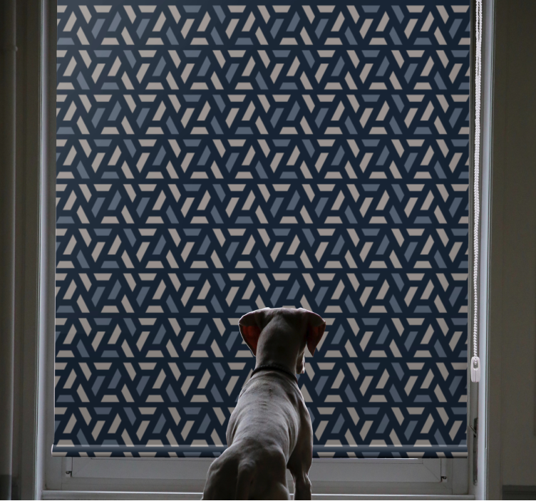 Geometric Composition Style modern roller blind - TenStickers