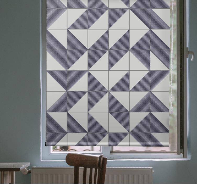Geometric Patterned Harmony modern roller blind - TenStickers