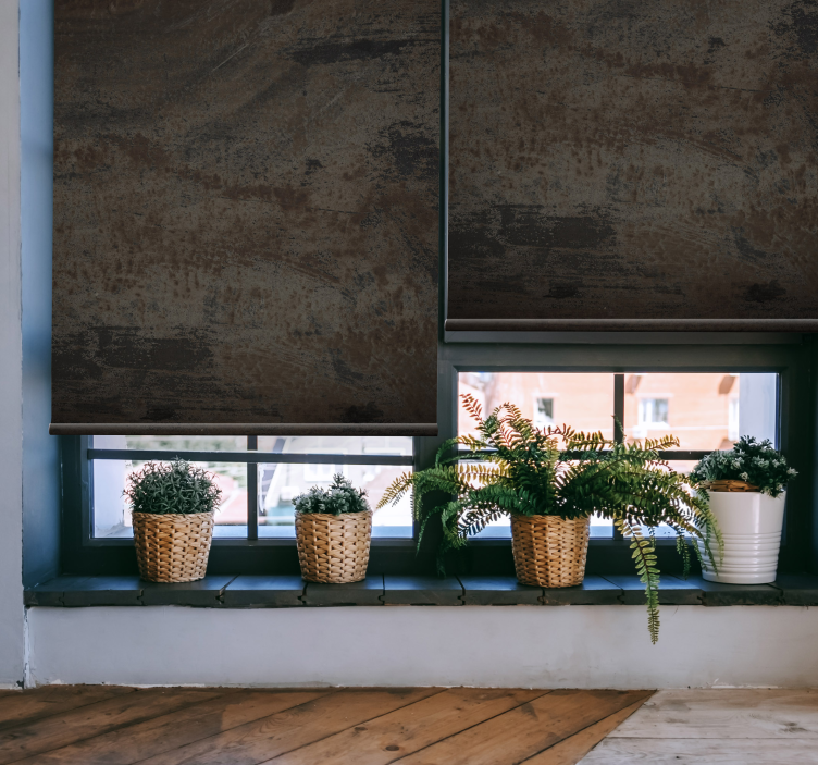 Industrial gray rusty iron textured  blind - TenStickers