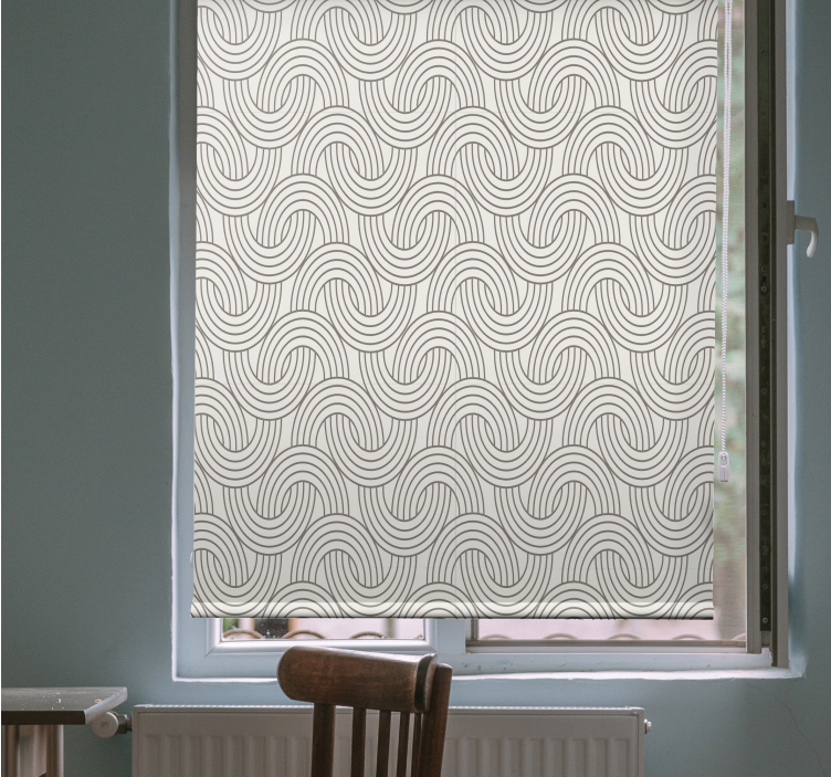 Intricate Wave Patterns texture and pattern roller blind - TenStickers