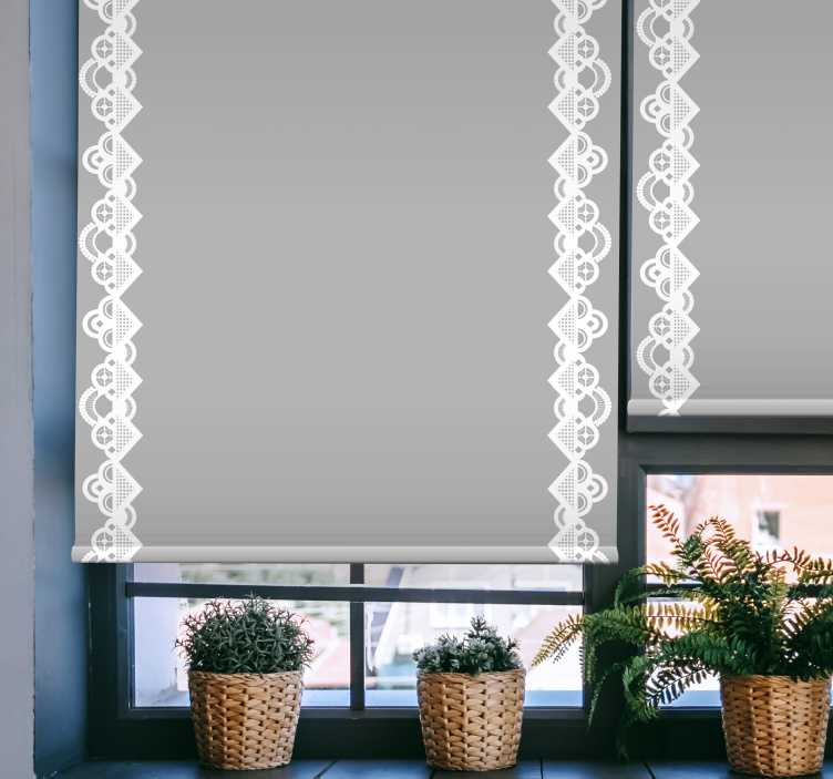 Lace Pattern Elegance elegant roller blind - TenStickers