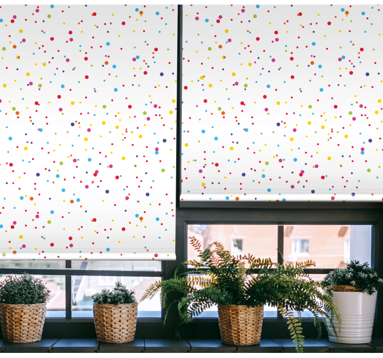 Little colorful dots Texture and pattern blind - TenStickers