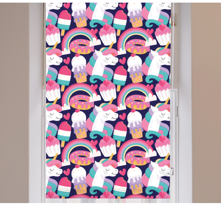 Magical Creature Pattern fun roller blind - TenStickers